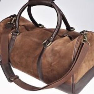 HP Marlboro 2003 Brown Suede Weekender Duffle Bag